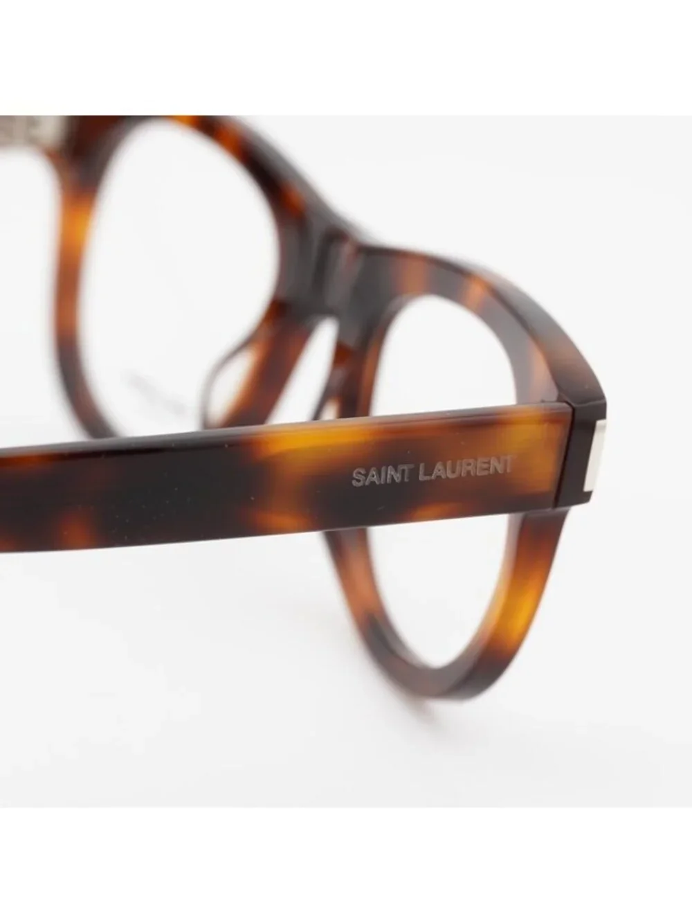 Saint Laurent SL571 OPT 003 Eyeglasses Havana 49mm Round Frame